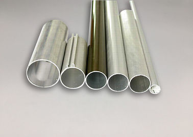 High Intensity Aluminium Tube Profiles Bright Silver Anodized Weather Resistance