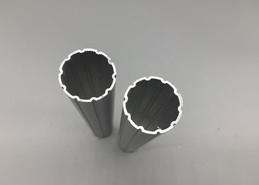 Gümüş Eloksal 6063 T5 Alüminyum Boru Profilleri Endüstriyel Alüminyum Profil Boru